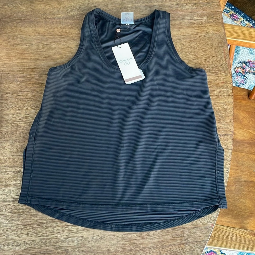 Black Calia scoop neck tank XXS